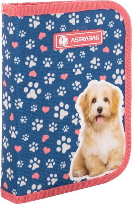 Piórnik Astra Piórnik pojedynczy 2 klapki bez wyp. Cute Puppy 1