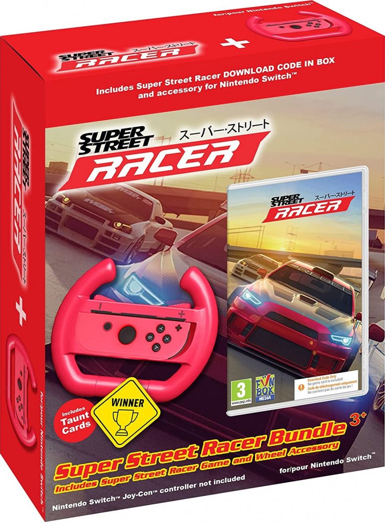 Super Street Racer + Kierownica do Joy Con Nintendo Switch 1