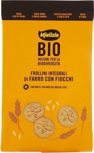 Mielizia Ciastka frollini orkiszowe pełnoziarniste BIO 300 g Mielizia 1