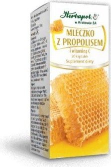 Herbapol Herbapol Mleczko z Propolisem i Vit C 30 k 1