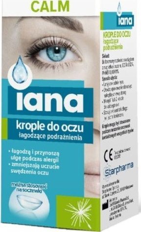 Iana Starpharma Iana Krople Do Oczu Calm 10Ml Łagodzące 1