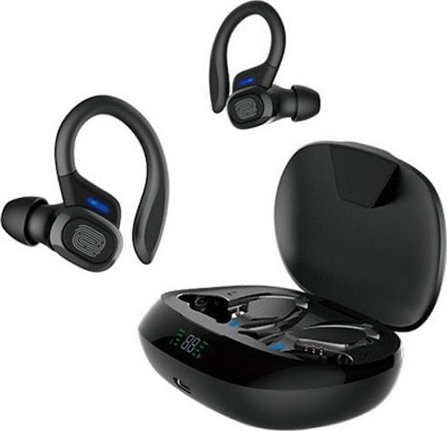 Słuchawki Devia słuchawki Bluetooth TWS Pop1 czarne sportowe 1