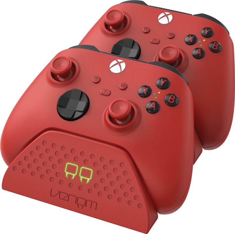 Venom VENOM Podwójna stacja dokującą do padów Xbox One/Xbox Series czerwona + 2 akumulatory 1