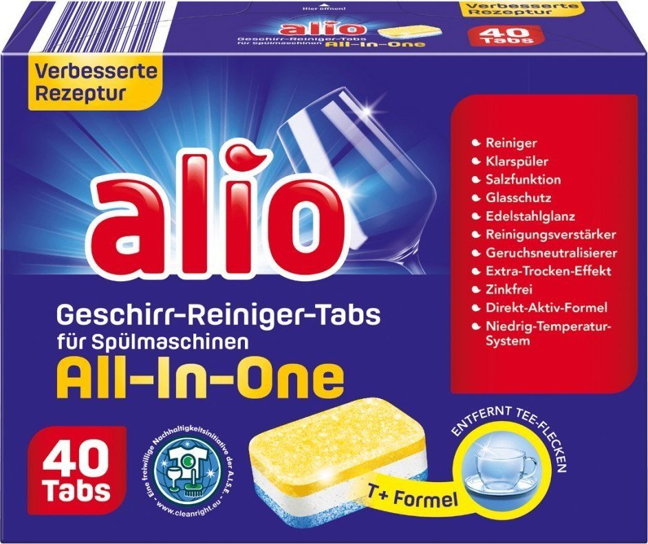 Dalli Werke Alio all in one Tabletki do Zmywarki 40 szt. 1