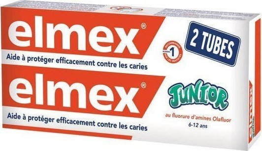Gaba Elmex Junior 6-12 lat Pasta do Zębów 2 x 75 ml 1