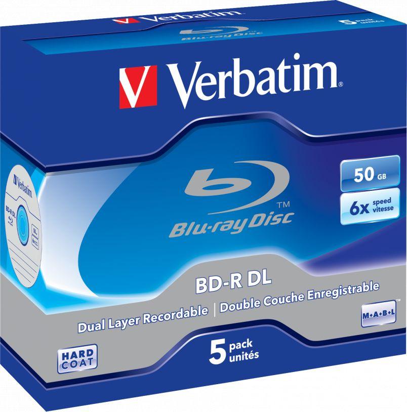 Verbatim BD-R DL 50 GB 6x 5 sztuk (43748) 1