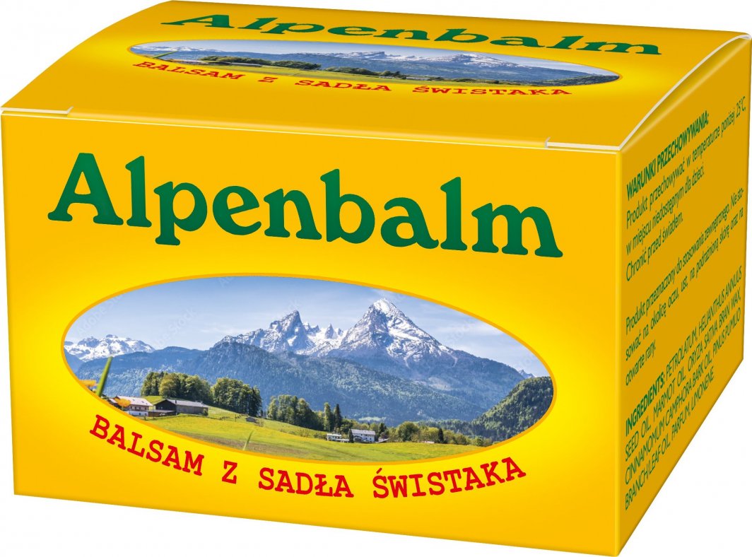 Amara Alpenbalm, Balsam z sadła świstaka, 60g - Długi termin ważności! 1