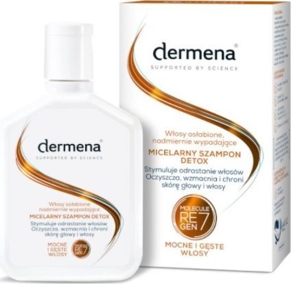 Pharmena Dermena, Szampon micelarny Detox włosy osłabione, nadmiernie wypadające, 200 ml - Długi termin ważności! 1