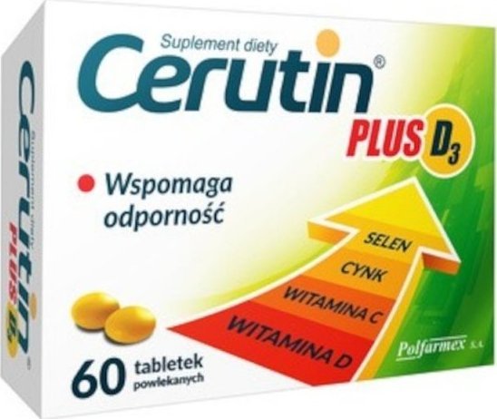 POLFARMEX Cerutin Plus D3, 60 tabletek - Długi termin ważności! 1