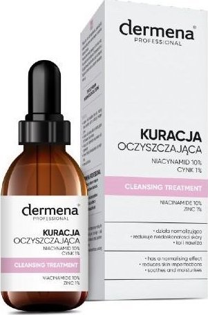 Pharmena Dermena, Kuracja oczyszczająca Niacynamid 10% Cynk 1%, 20 ml - Długi termin ważności! 1