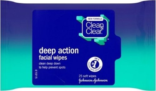 Clean & Clear Clean & Clear, Deep Action Chusteczki nawilżane, 25 sztuk 1
