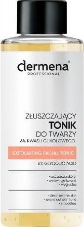 Pharmena Dermena, Złuszczający Tonik do twarzy 6% kwasu glikolowego, 100 ml - Długi termin ważności! 1
