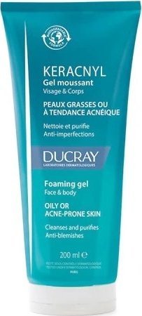 Pierre Fabre Ducray Keracnyl, Żel pieniący, 200 ml - Długi termin ważności! 1