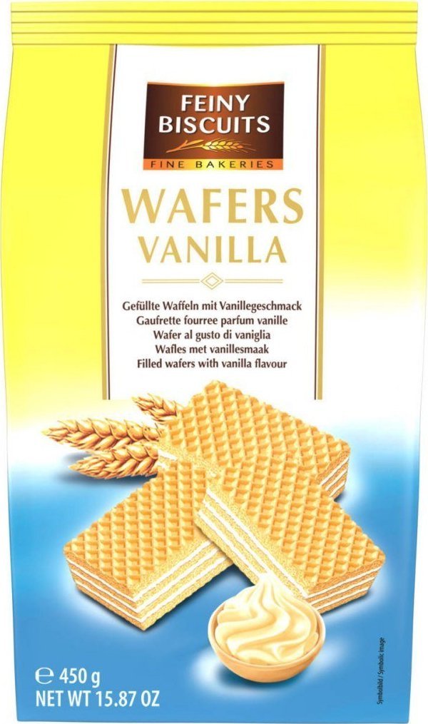 Feiny Biscuits Feiny Biscuits Wafelki Waniliowe 450 g 1