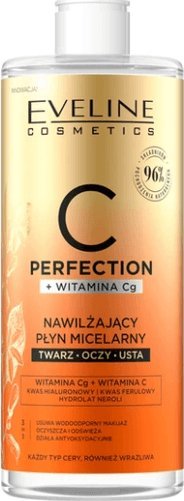 Eveline Eveline, C Perfection+ Witamina Cg Nawilżający płyn micelarny, 500 ml - Długi termin ważności! 1