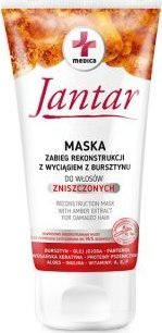 IDEEPHARM Jantar Medica Maska zabieg rekonstrukcji do włosów zniszczonych 200ml - Długi termin ważności! 1