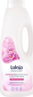 JBL Luksja Creamy & Soft Kremowy płyn do kąpieli Drogocenne olejki i Mleczko bawełniane 1500 ml  [105|87] 1
