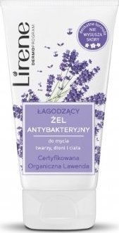 Lirene Lirene, Łagodzący Żel antybakteryjny do mycia twarzy, dłoni i ciała, organiczna lawenda, 150 ml - Długi termin ważności! 1