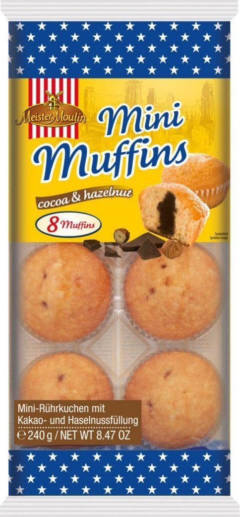 Meister Moulin Meister Moulin Mini Muffins Cocoa & Hazelnut 180 g 1