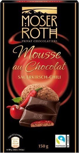 Aldi Moser Roth Mousse au Chocolat Sauerkirsch-Chili 150 g 1