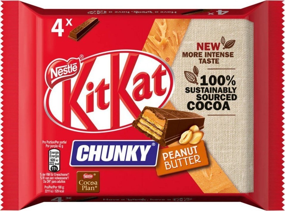 Nestle Nestle KitKat Chunky Peanut Butter 4-pack 160 g 1