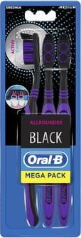 Oral-B Oral-B Allrounder Black Manualna szczoteczka do zębów, 3 sztuki 1