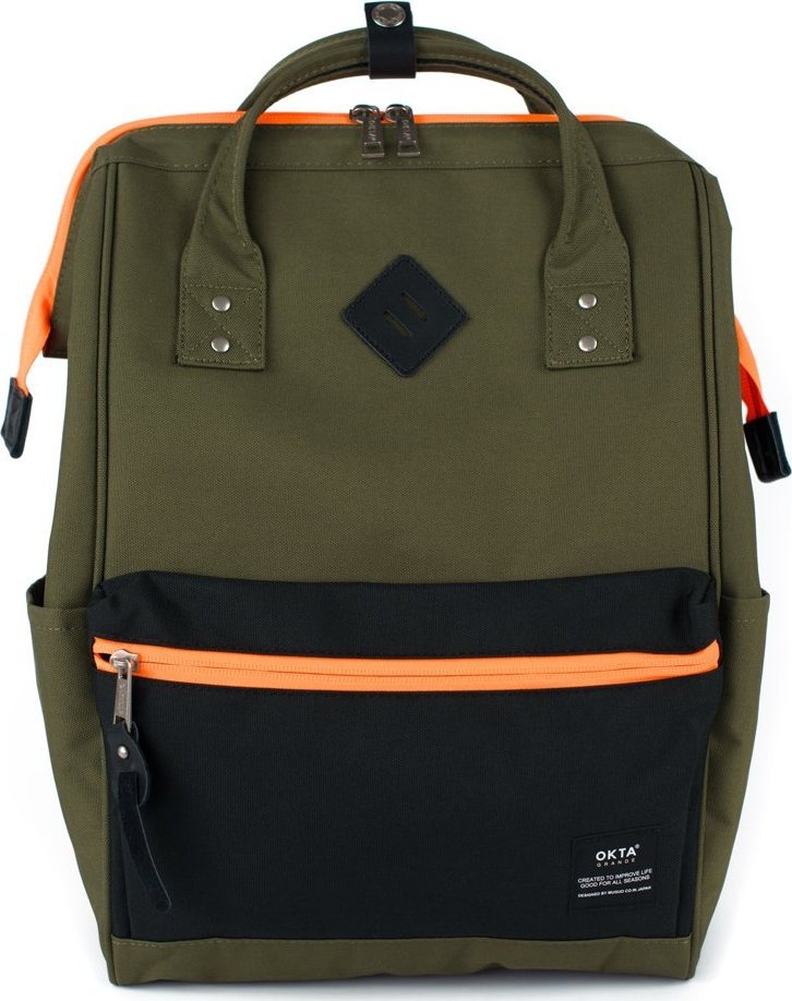 Plecak Himawari OKTA nr 4 14" (tr22252) ciemnozielony 1