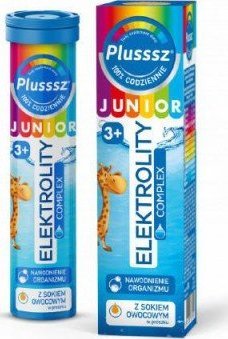 Polski Lek Plusssz Junior Elektrolity Complex, 20 tabletek musujących - Długi termin ważności! 1