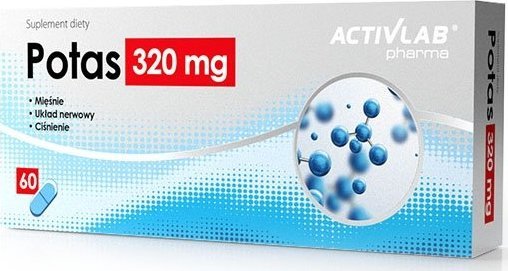 Activlab Potas 320 mg, Activlab Pharma, 60 kapsułek - Długi termin ważności! 1