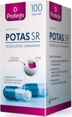Salvum Protego, Potas SR, 100 kapsułek - Długi termin ważności! 1