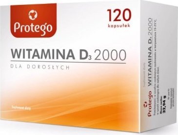 Salvum Protego Witamina D 2000, 120 kapsułek - Długi termin ważności! 1