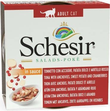 Schesir Schesir Sałatka z tuńczyka i anchois ze słodkimi ziemniakami i żurawiną 85g 1