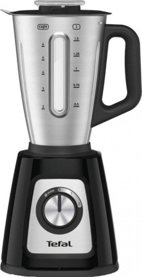 Blender kielichowy Tefal TEFAL Blender Equinox BL44E831 Tabletop, 800 W, Jar material Stainless steel, Jar capacity 1.5 L, Black/Stainless steel 1