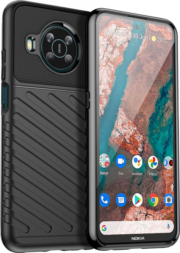 Hurtel Thunder Case elastyczne pancerne etui pokrowiec Nokia X100 czarny 1