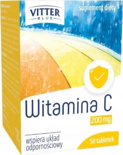 Diagnosis Witamina C 200mg Vitter Blue, 50 tabletek - Długi termin ważności! 1