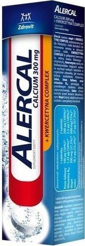 NATUR PRODUKT ZDROVIT Zdrovit Alercal + Kwercetyna complex 20 tabletek musujących - Długi termin ważności! 1