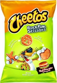 CHEETOS ROCK PAW SCISSOR NDP HAMBURGER 145GX14 XL 1