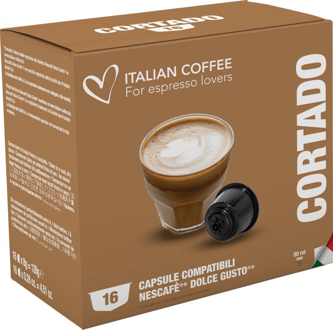 Italian Coffee Cortado Italian Coffee kapsułki do Dolce Gusto - 16 kapsułek 1