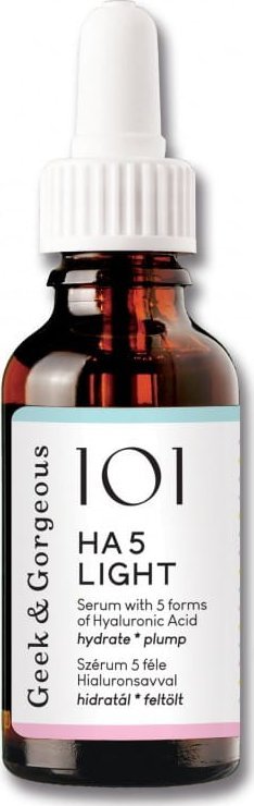 Geek & Gorgeous Geek & Gorgeous HA 5 Light Serum z Kwasem Hialuronowym 30 ml (1) 1