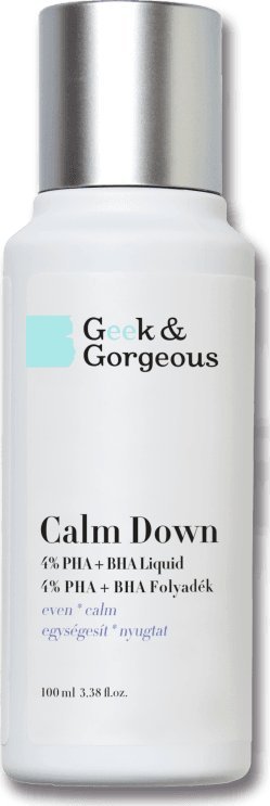 Geek & Gorgeous Geek & Gorgeous Calm Down - Delikatny Eksfoliant do Cery Wrażliwej z Kwasami PHA i BHA 100 ml 1