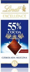 LINDT LINDT EXCELLENCE SUPERMILK 55% 80g 1