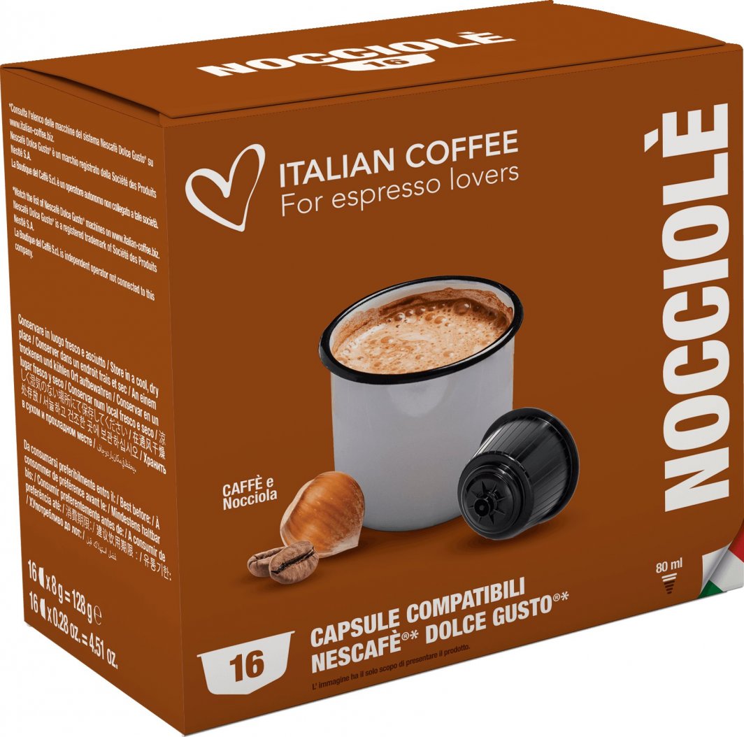 Italian Coffee Nocciole Italian Coffee (orzech laskowy) kapsułki do Dolce Gusto - 16 kapsułek 1