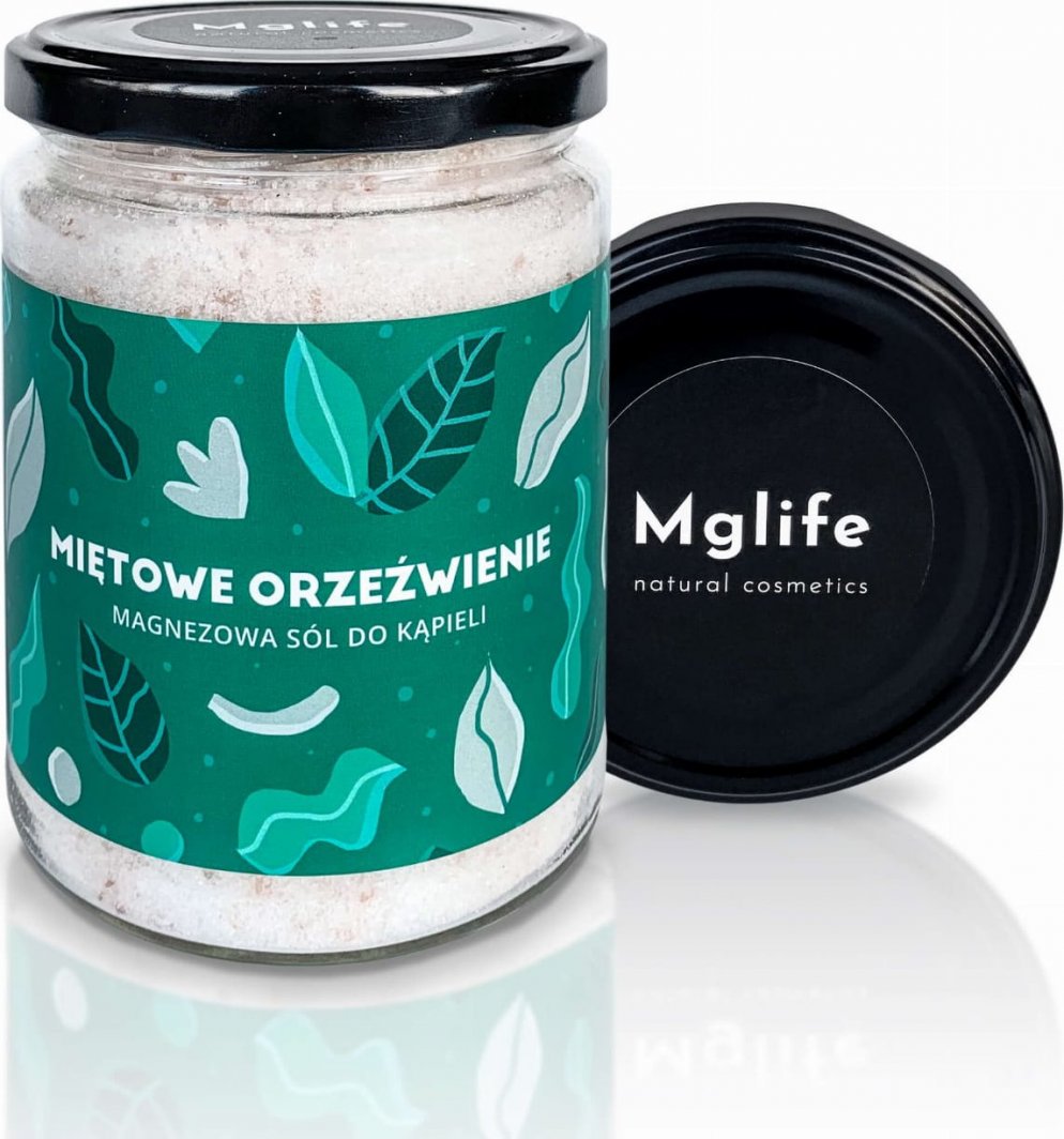 Mglife Mglife Miętowe Orzeźwienie Magnezowa sól do kąpieli 540 g 1