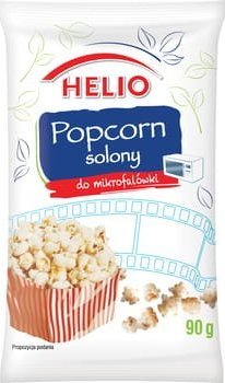 HELIO Popcorn do mikrofalówki solony 90 g HELIO 1