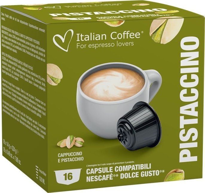 Italian Coffee Pistaccino (cappuccino pistacjowe) Italian Coffee kapsułki do Dolce Gusto - 16 kapsułek 1