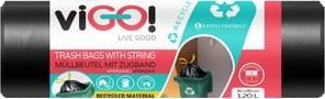 viGO! viGO! Eko Worki LD z taśmą czarne interleave 120l 20szt.  [101|73] 1