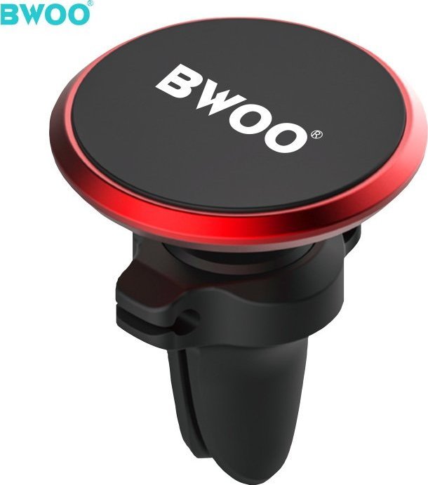 BWOO BWOO uchwyt samochodowy ZJ67 magnetyczny z klipsem na kabel czerwony do kratki 1