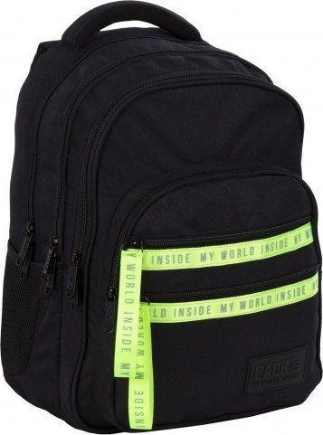 Plecak szkolny BackUp klasa 6-8 fluo black 1