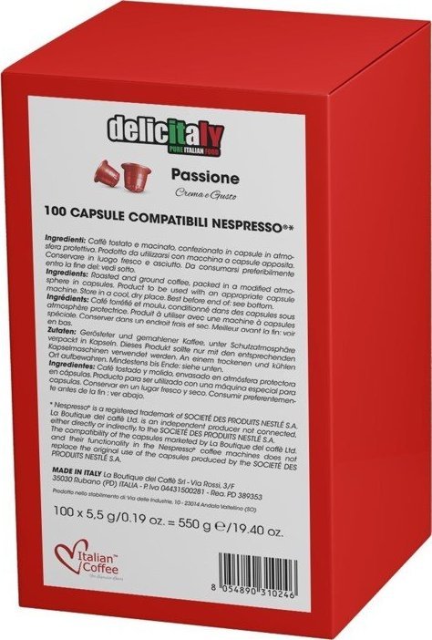 Passione kapsułki do Nespresso - 100 kapsułek 1