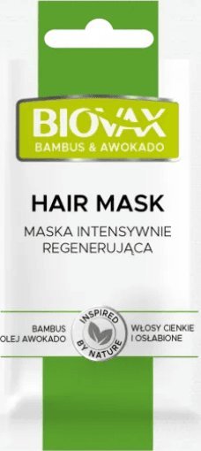 LBIOTICA / BIOVAX Lbiotica  BIOVAX, maska bambus awokado  20 ml 1